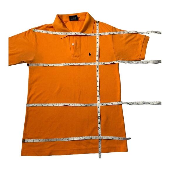 Polo Sport Mens Size  Medium Polo Shirt Orange Pony Short Sleeve - Picture 8 of 10